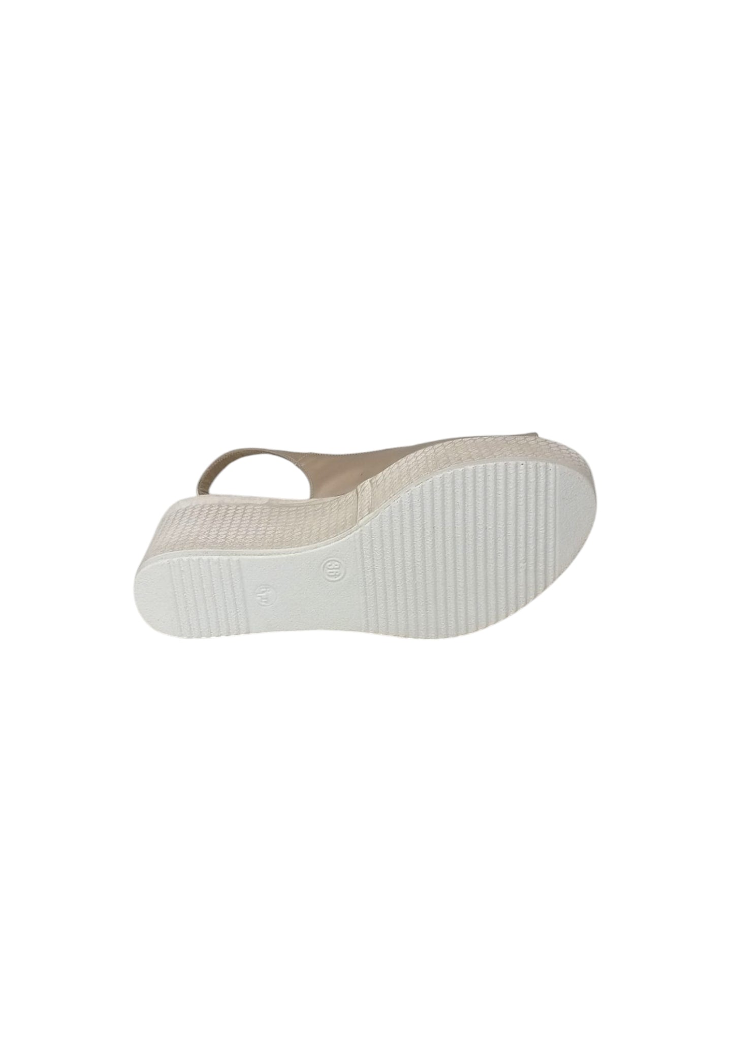 Sandali con zeppa SOFFICE SOGNO E59865C4 SABBIA donna