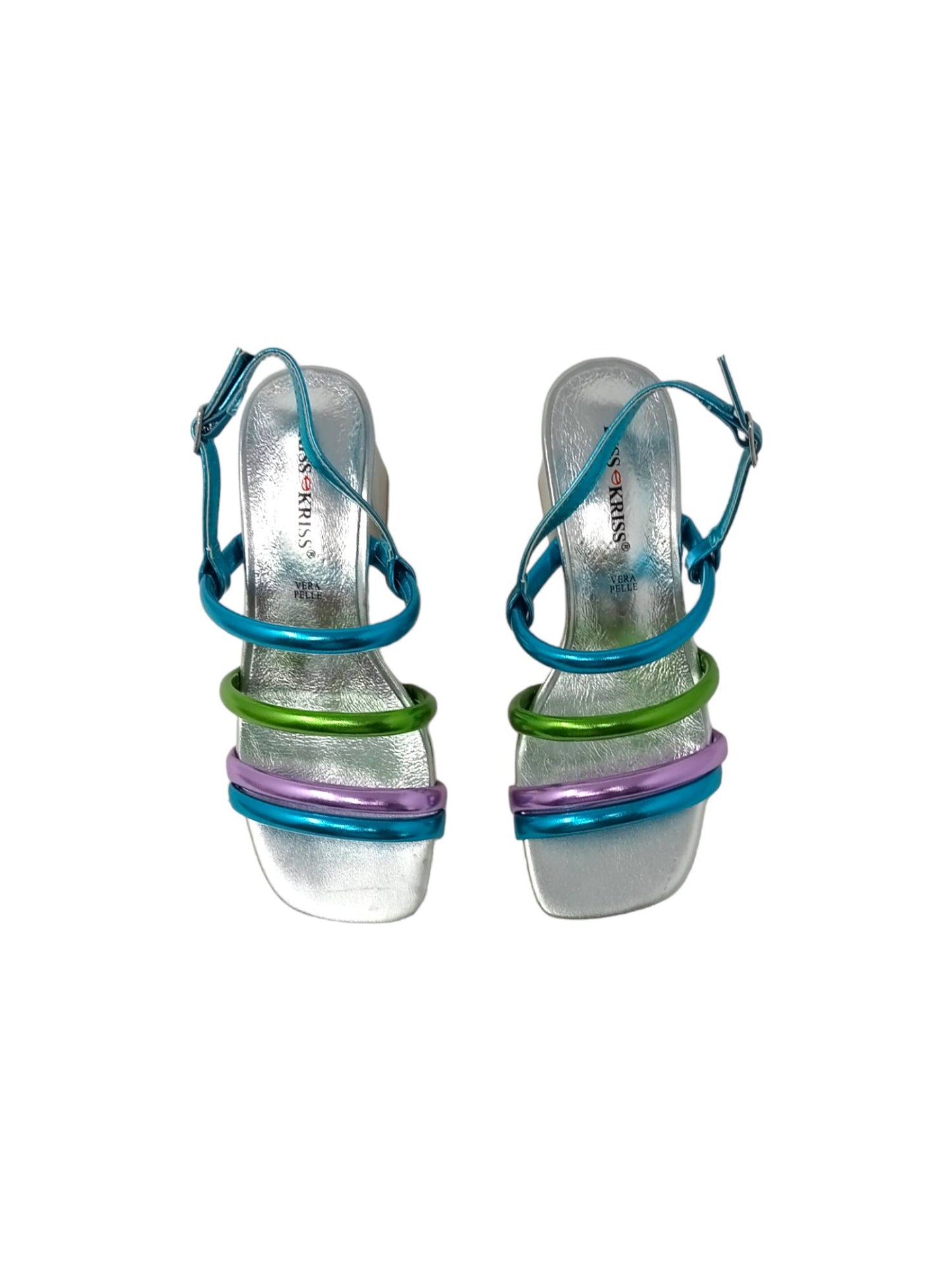 Sandalo  KISS KRISS G31 ARGENTO donna
