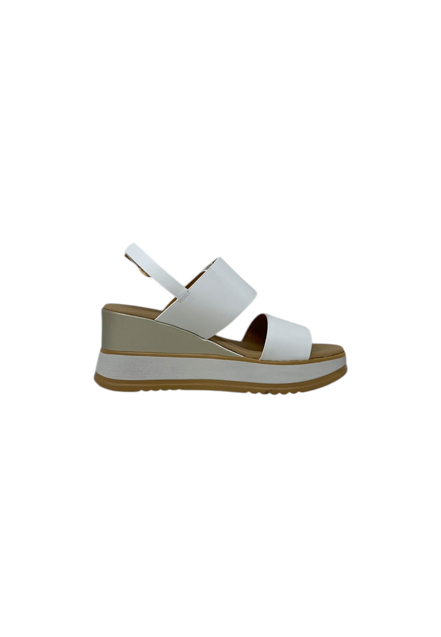Sandali con zeppa REPO 21245-E5 BIANCO donna