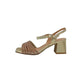 Sandalo con tacco VERNISSAGE E5QR62C5 LAMY PLATINO donna
