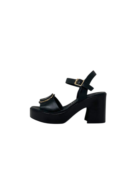 Sandali con tacco REPO 57275-E5 NERO donna