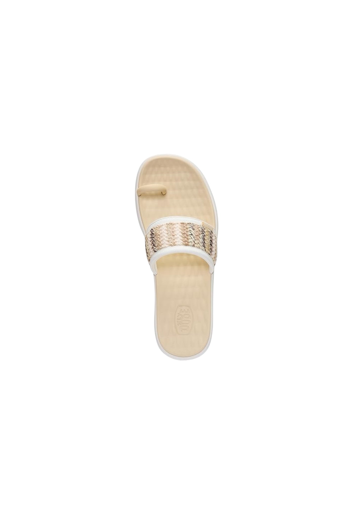 Ciabatta HEYDUDE MAUI BREEZE TOE LOOP 45259-1XV IVORY/GOLD Donna
