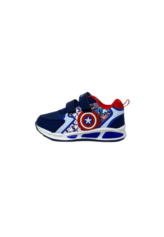 Sneaker luminose Silver Avengers - Captain America R1010231S BLUE Bambino