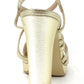 Sandalo col tacco JOEL A7381 LIZ LAME PLATINO donna