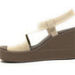 Sandalo da passeggio CROCS BROOKLYN HIGH WEDGE W STUCCO/MUSHROOM Donna