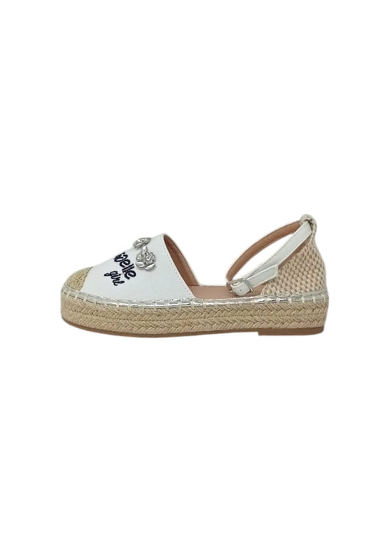 Sandali espadrillas GAËLLE Paris Junior GE0006T DOLL WHITE Bambina