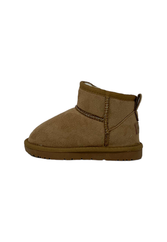 Stivaletto con pelliccia GRUNLAND JR CROMPO2100-I4 CUOIO  bambina/ragazza