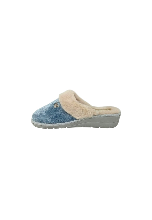 Pantofola PATRIZIA AZZI LIPARI80 BLU donna