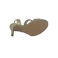 Sandalo col tacco JOEL A7348 MICROGLITTER PLATINO donna