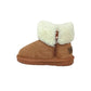 Stivaletto con pelliccia GRUNLAND JR CROMPO2048-14 CUOIO bambina