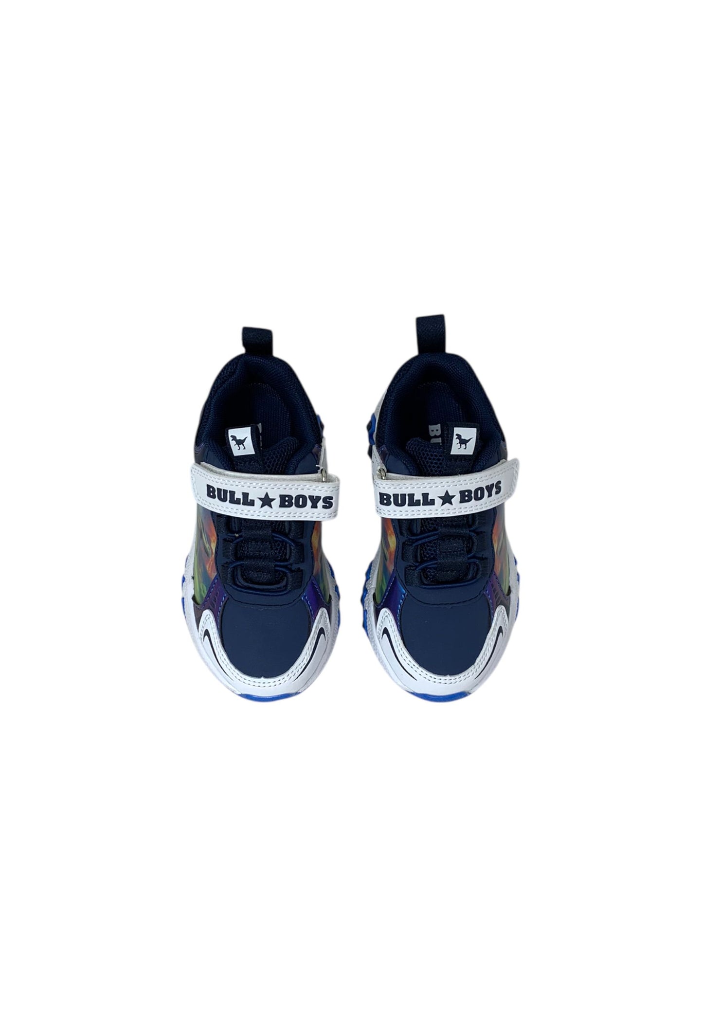 Sneakers luminose Bull Boys SPINOSAURO DNAA5286 BIANCO/BLU Bambino