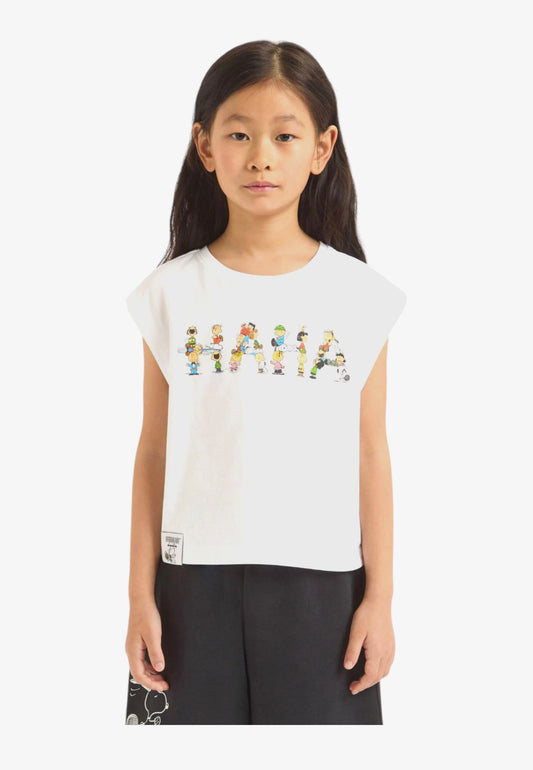 Diadora JU T-shirt ss PEANUTS 502.181673 01 C0013 Bambina
