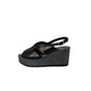 Sandalo con zeppa SOFFICE SOGNO 2314 NERO donna