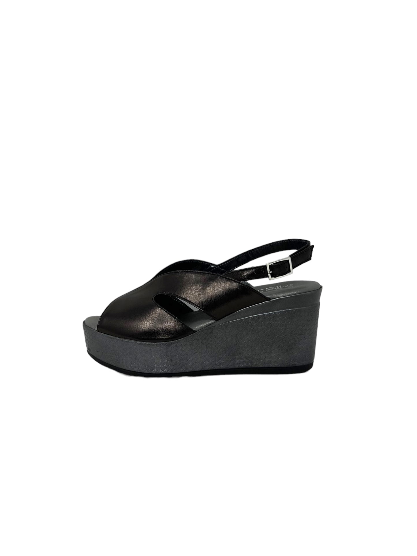 Sandalo con zeppa SOFFICE SOGNO 2314 NERO donna