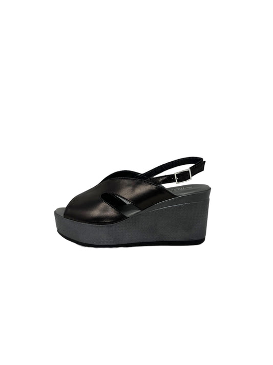 Sandalo con zeppa SOFFICE SOGNO 2314 NERO donna