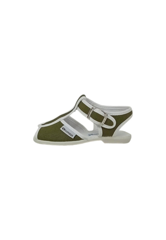 Sandalo da passeggio Superga S06A1200 VERDE Bambino