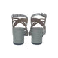 Sandalo col tacco JOEL A6051 LIZ FIL ARGENTO IC 167/ARG ARGENTOb donna