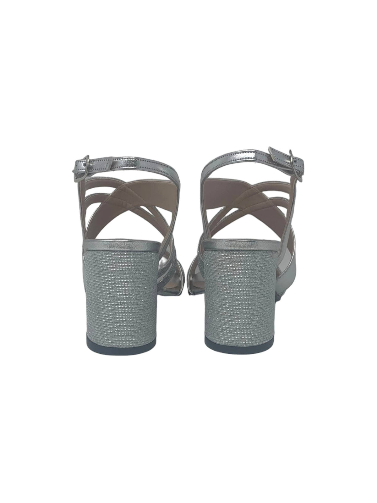 Sandalo col tacco JOEL A6051 LIZ FIL ARGENTO IC 167/ARG ARGENTOb donna