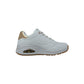 Sneakers SKECHERS Uno - Shimmer away 155196/WHT Donna