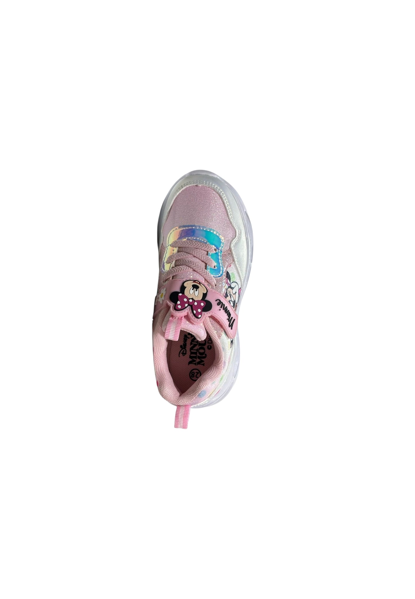 Sneaker luminose Silver Minnie D3010767T WHITE Bambina