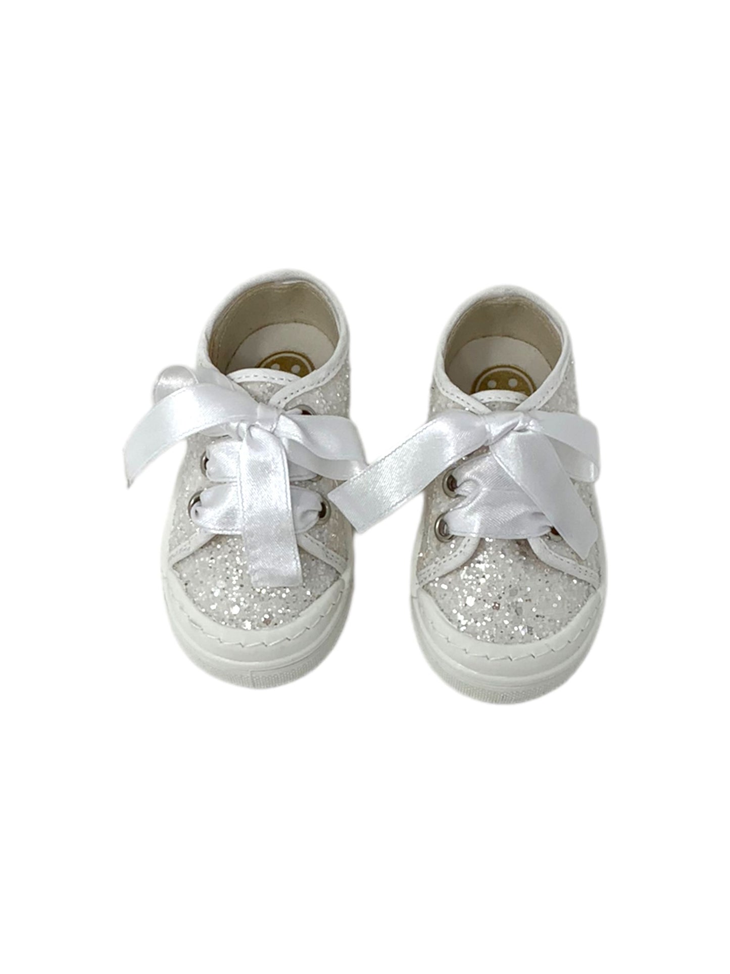 Sneaker DXO Vigevano D02G GLITTER BIANCO bambina