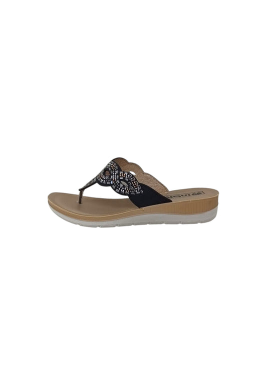 Ciabatta infradito  INBLU BV000044 NERO DONNA